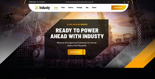 Industio - Industry & Factory WordPress Theme — design detail view