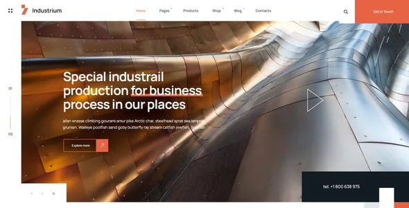 Industrium | Industry & Factory WordPress Theme — blog and article listing