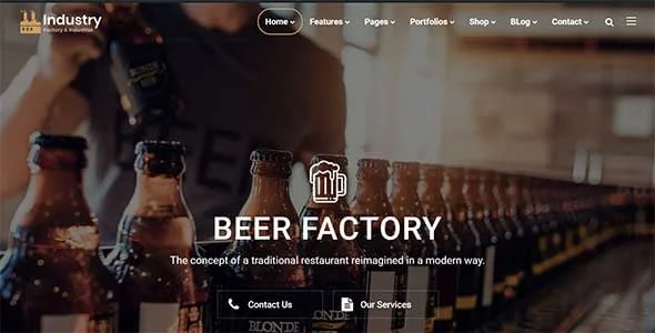 Induxe - Industry & Manufacturing WordPress Theme — design detail view