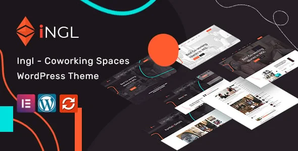 Ingl - Coworking Spaces WordPress Theme — homepage layout