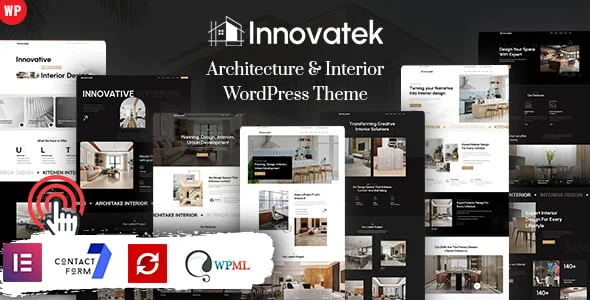 Innovatek - Architecture Interior WordPress — homepage layout
