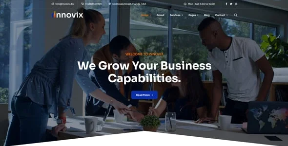 Innovix - Business Consulting WordPress Theme — blog and article listing