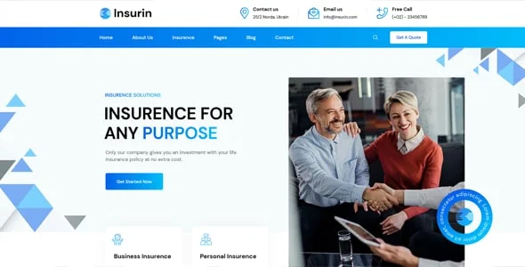 Insu - Insurance WordPress Theme — blog and article listing