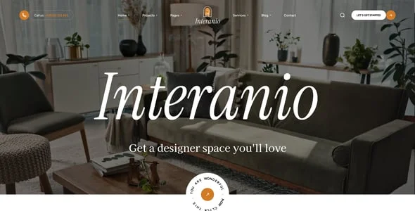 Interanio - Architecture and Interior Design WordPress Theme — blog and article listing