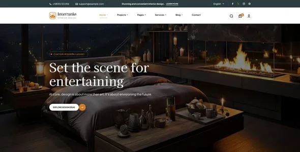Interanio - Architecture and Interior Design WordPress Theme — design detail view
