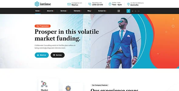 Intime - Business Consulting WordPress Theme — single post layout