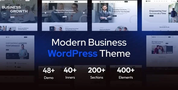 Invena - Business Consulting Elementor WordPress Theme — homepage layout