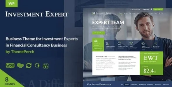 Investment - Corporate Business & Finance Theme for Financial Consulting Company or Agency Websites — homepage layout