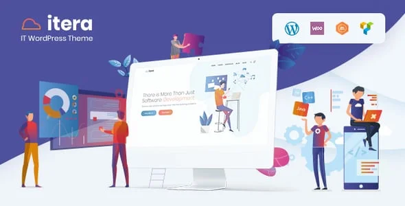 iTera - IT, SEO, Digital WordPress Theme — homepage layout