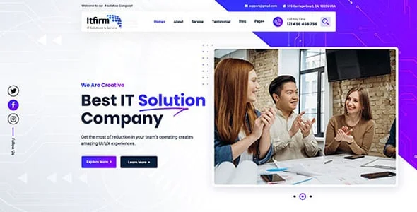 Itfirm - IT Solutions & Services WordPress Theme — single post layout