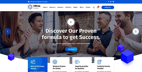 Itfirm - IT Solutions & Services WordPress Theme — design detail view