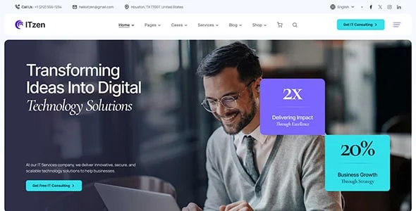 ITzen - IT Solutions & Services WordPress Theme — blog and article listing