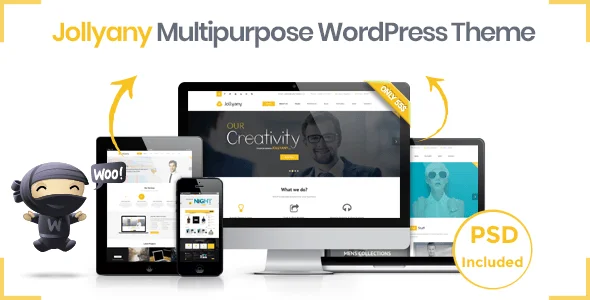 Jollyany - Corporate Multi Purpose WordPress Theme — homepage layout