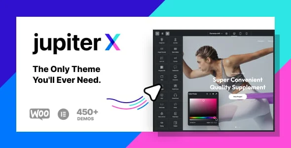 JupiterX - Multipurpose WordPress & WooCommerce Theme — homepage layout