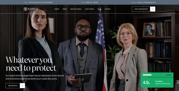 Justico – Attorney & Law Firm WordPress Theme — blog and article listing