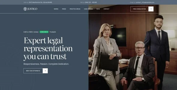 Justico – Attorney & Law Firm WordPress Theme — single post layout