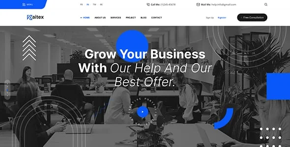 Kaitex - Business Consulting WordPress Theme — blog and article listing