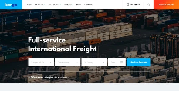 Kargo | Logistics & Transportation WordPress Theme — blog and article listing