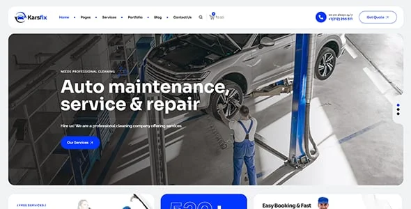 Karsfix - Car Service & Auto Mechanic WordPress Theme — blog and article listing