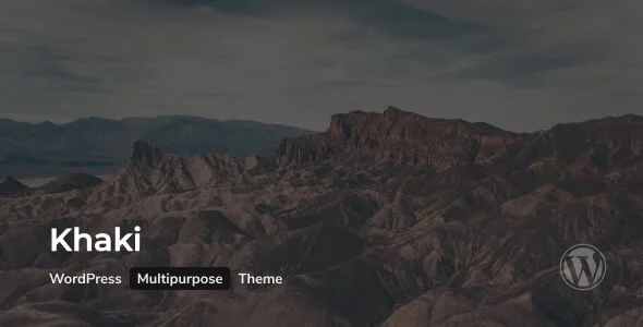Khaki | Responsive Multi-Purpose WordPress Theme — homepage layout