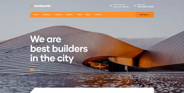 Konstruktic - Construction & Building WordPress Theme — interior page design