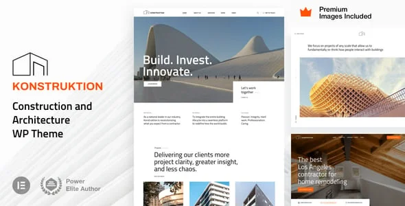Konstruktion - Construction Company — homepage layout