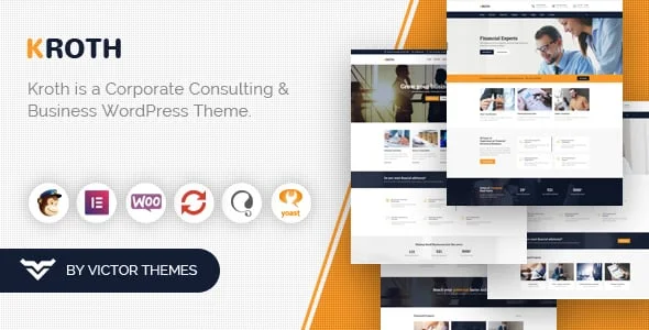 Kroth - Business/Consulting WordPress Theme — homepage layout