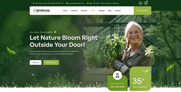 Landscop - Landscaping & Gardening WordPress Theme — single post layout