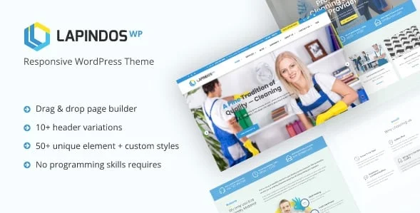 Lapindos - Responsive WordPress Theme — homepage layout
