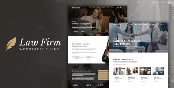 Law Firm - Attorney & Legal WordPress Theme — homepage layout