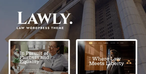 Lawly - Attorney & Legal Advisor WordPress Theme — homepage layout