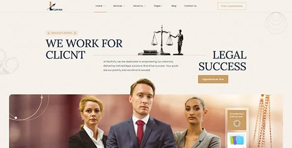 Lawna - Attorney & Advocate WordPress Theme — blog and article listing