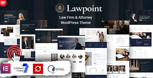 Lawpoint - Attorney Consulting WordPress — homepage layout