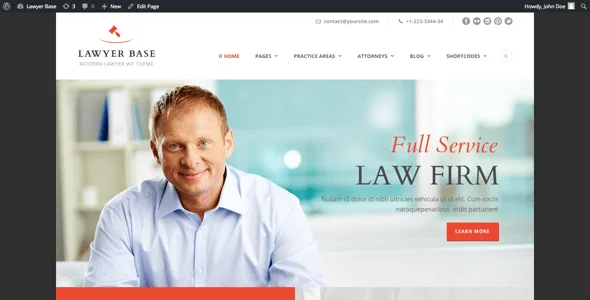 Lawyer Base - Attorney WordPress — blog and article listing