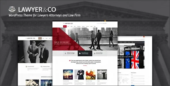 Lawyer&Co | WordPress Theme for Attorneys and Legal Firms — homepage layout
