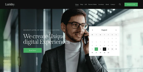 Liability | Insurance, Business & Finance WordPress Theme — blog and article listing