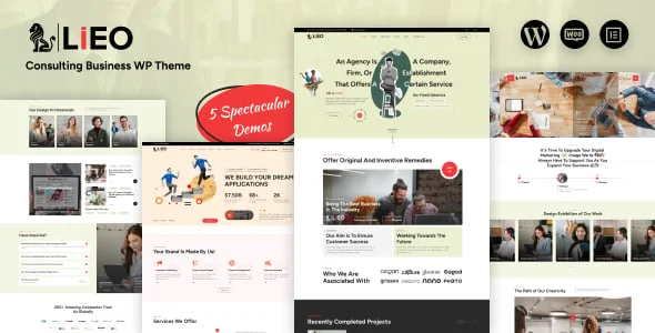 LIEO - Consulting WordPress — homepage layout
