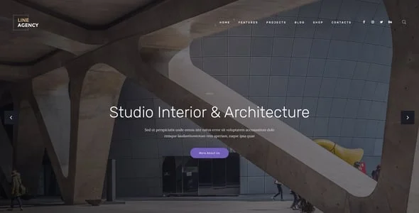 Line Agency | Interior Design & Architecture WordPress Theme — blog and article listing