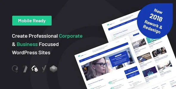 Media Consult - Business WordPress Theme — homepage layout