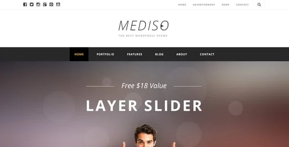 Mediso - Corporate / One-Page / Blogging WordPress — blog and article listing