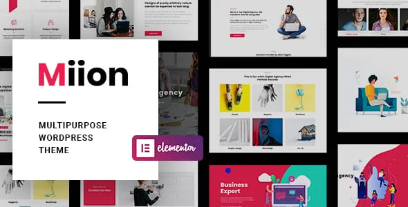 Miion | Multi-Purpose WordPress Theme — homepage layout