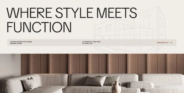 Mink - Architecture & Interior Design WordPress Theme — interior page design