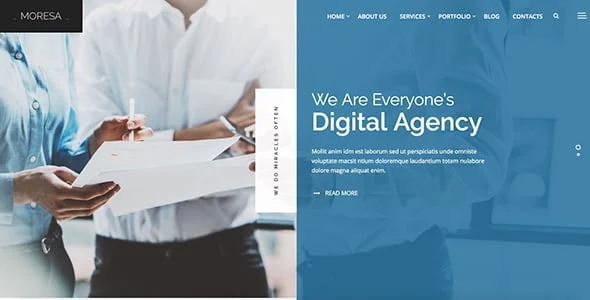 Moresa - Startup Agency WordPress Theme — single post layout