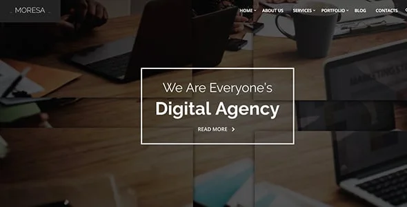 Moresa - Startup Agency WordPress Theme — interior page design