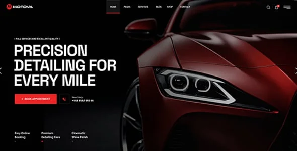 Motova - Car Repair & Detailing WordPress Theme — blog and article listing
