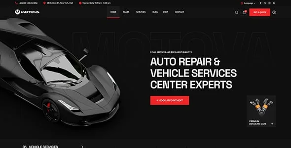 Motova - Car Repair & Detailing WordPress Theme — single post layout