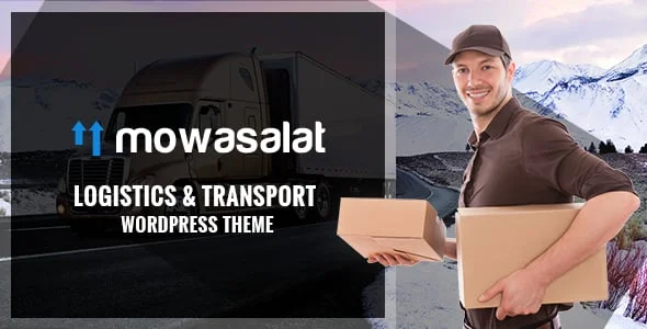 Mowasalat - Logistic and Transports WP Theme — homepage layout
