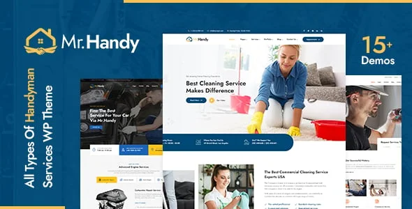 MrHandy – Handyman Services WordPress Theme — homepage layout