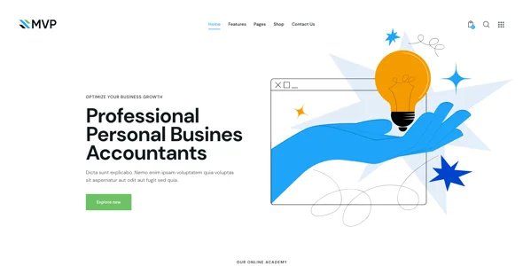 MVP - Finance & Corporate Business WordPress Theme — single post layout