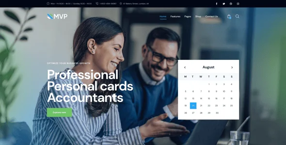 MVP - Finance & Corporate Business WordPress Theme — interior page design